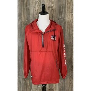 Vtg. Boat Works Jacket Large 1/4 Zip Pullover Racing Yachting Nylon WindBreaker